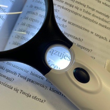 Лупа Лупа для чтения с подсветкой, двойными 3 светодиодами