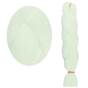 Pasma syntetyczne WŁOSY kolorowe warkocze ŚWIECĄCE