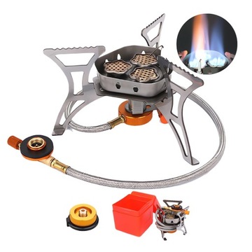 5800W KUCHENKA GAZOWA POLOWA TURYSTYCZNA PRZENOŚNA + ADAPTER