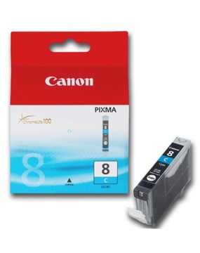 Oryginalny Tusz Canon Pixma 8 Cyan CLI-8C - Nowy, Wysoka Jakość Wydruku!