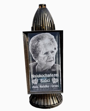 Znicz ze zdjeciem, lampion, dowolny napis, ZNICZ NA DZIEŃ MAMY I TATY