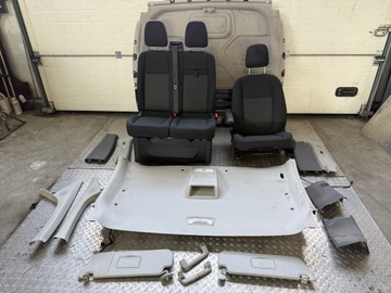 FORD TRANSIT CUSTOM FACELIFT 17- SEDADLO POHOVKA STĚNA POLSTROVÁNÍ KOMPLET