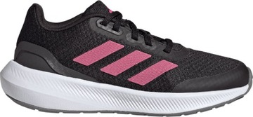 BUTY DLA DZIECI ADIDAS RUNFALCON 3 SPORT RUNNING LACE CZARNO-RÓŻO r 38 2/3