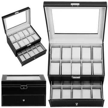 ОРГАНАЙЗЕР ДЛЯ ЧАСОВ, 20 шт., JEWELRY BOX, ELEGANT BOX