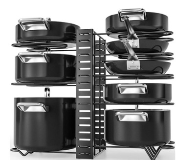 МНОГОФУНКЦИОНАЛЬНЫЙ ОРГАНАЙЗЕР ДЛЯ СТЕКЛОВ, КОРЗИН, МЕТАЛЛИЧЕСКИХ КРЫШОК, 8 ЧАСТЕЙ