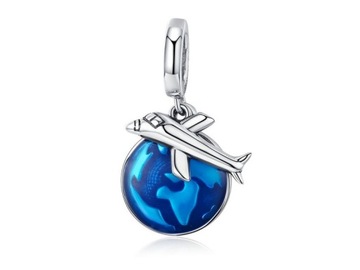 CHARMS DO BRANSOLETEK LOT SAMOLOTEM PODRÓŻ TRAVEL