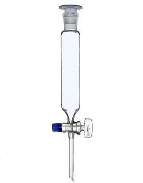 Rozdzielacz cylindryczny 100 ml z kranem szklanym