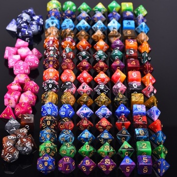 Розовый Белый Стиль Многогранник 7 Куб Два Цвета