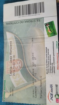 Bilet Lechia Gdańsk - Legia Warszawa