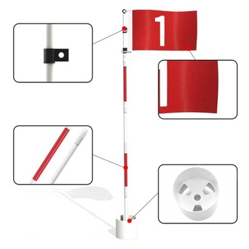 Флаг для гольфа Портативное поле для гольфа Ставящие флаги для гольфа Штырь для гольфа Высокая чашка для гольфа