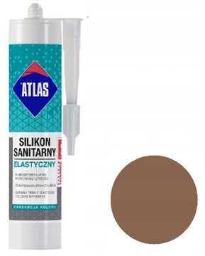 ATLAS SILIKON SANITARNY ELASTYCZNY LATTE 207