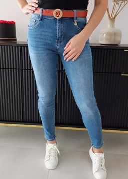 Джинсы скинни MS6 FASHIONABLE M.SARA С ПОЯСОМ 46 3XL (34, 35) 38-50