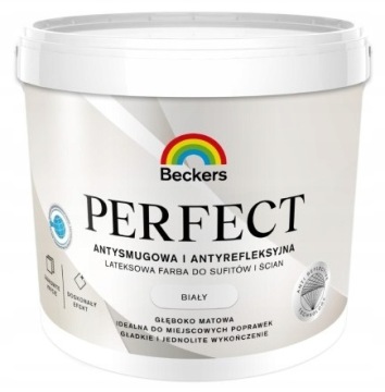 BECKERS FARBA PERFECT WHITE SUFIT ŚCIANY BIAŁA 9L