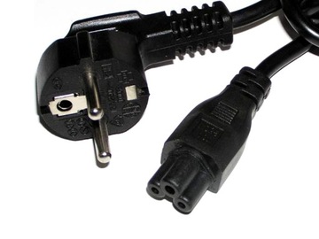 Kabel zasilający do Laptopa koniczynka 3m