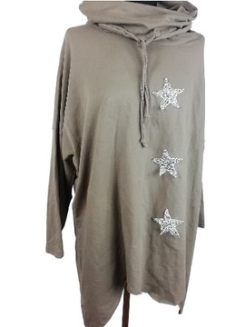 Bluza włoska z gwiazdami rozmiar 48
