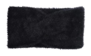 ТРИКОТАЖНАЯ ПОЯСКА, мех альпаки, альпака, черный