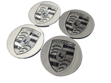 Dekielki do Porsche 65 mm Silver