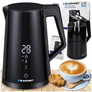 ELEKTRYCZNY CZAJNIK BEZPRZEWODOWY LED Blaupunkt PREMIUM LCD DO DOMU BIURA