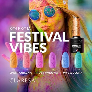 Лак для ногтей Claresa Hybrid Festival Vibes 4-5г