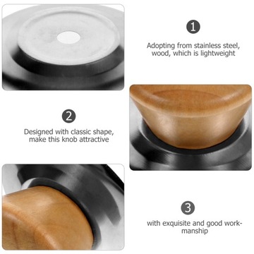 3 комплекта универсальных сменных ручек для крышек кастрюль