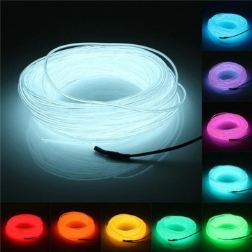 2M ŚWIATŁOWÓD EL WIRE LED TAŚMA PASEK AMBIENT USB