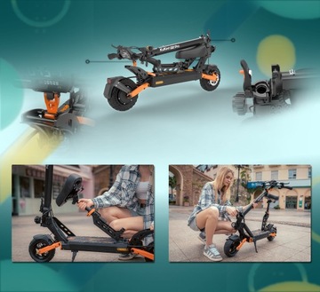2024 Nowy Pojazd Elektryczny Dla Dorosłych Kukirin 48V 15.6Ah 1000W 45km/h