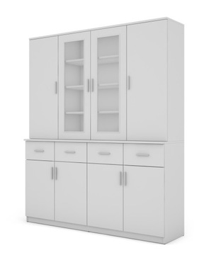Kredens Witryna 170 cm Komoda Do Kuchni Salonu