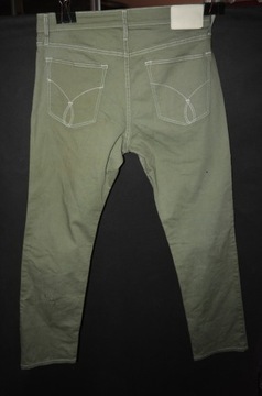 Jeansy Calvin Klein 33/32 khaki