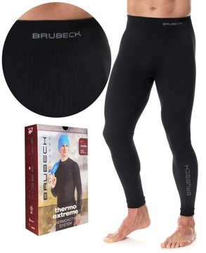 BRUBECK Męskie getry z termoaktywnej dzianiny EXTREME TERMO ULTRA CIEPŁE-XL