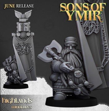 Dwarf Battle Banner - Highlands Miniatures