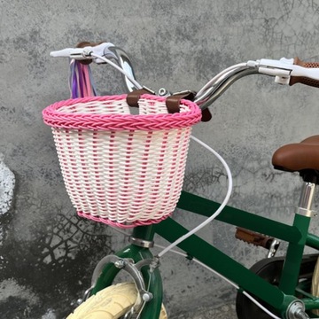 Плетеная велосипедная корзина для детей Плетеная корзина для велосипеда