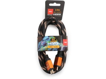 KABEL HDMI 2.0m 4K UHD OPTICUM RED HDMI