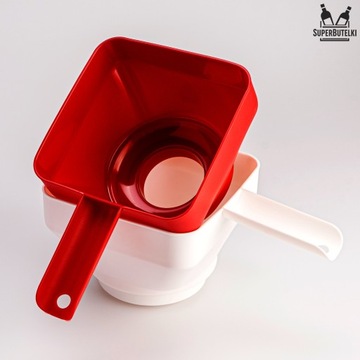 Воронка кухонная пластиковая для банок, широкие банки, диаметр 52-85 мм, универсальная.