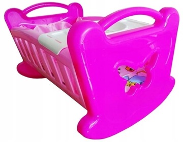 KOŁYSKA MOTYLEK DLA LALEK Z POŚCIELĄ BOLO 80639