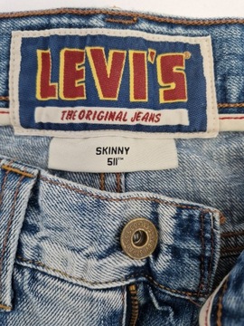 Vintage męskie jeansy skinny 511tm Levi's W31 L32
