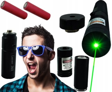 MOCNY LASER ZIELONY ZASIĘG 400KM WSKAŹNIK LASEROWY