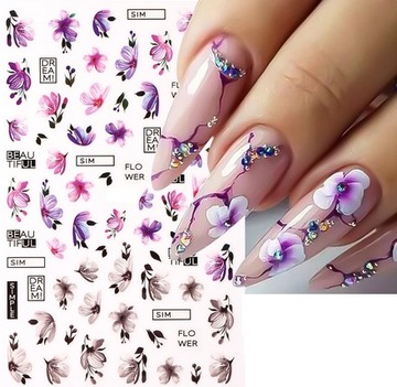 Naklejki Do Paznokci Samoprzylepne Do Zdobień