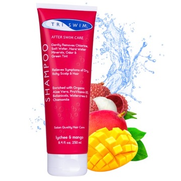 TRISWIM szampon do włosów neutralizujący chlor 250ml liczi mango