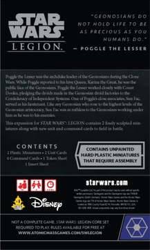 Star Wars Legion Sun Fac Poggle the Lesser Commander Operative Expansion
