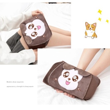 Cartoon Hot Water Bottle Cover Warm Plush Pouch Hot-water Bag Covers Waist