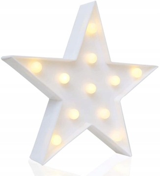 LAMPKA NOCNA GWIAZDKA LED BOŻE NARODZENIE KOLORY