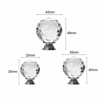 Ручка CRYSTAL KNOB 40мм CRYSTAL