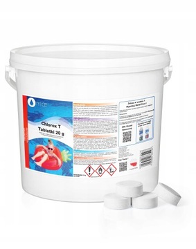 Chlor w Tabletkach do Basenu ChloroxT 20g NTCE 5kg