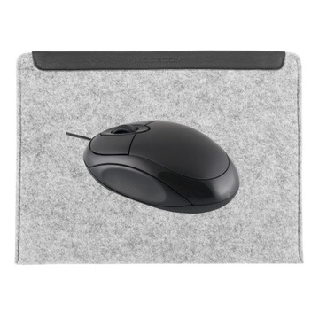 FUTERAŁ NA LAPTOPA 15,6 CALA MODECOM FELT 15 SZARY + MYSZKA USB >>> GRATIS