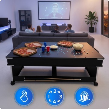 Игровой стол, прочный большой 7-футовый многофункциональный настольный теннис, аэрохоккей, бильярд