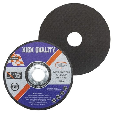 ДИСКИ РЕЖНЫЕ ПО МЕТАЛЛУ 125x1,2 ДИСКИ INOX 5 ШТ.