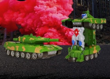 РОБОТ ТАНК 2В1 ЛАЗЕРЫ СВЕТ ЗВУКИ E1163 EMAJ