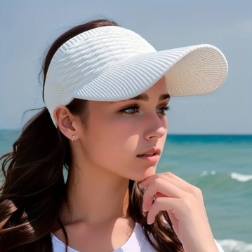 Женская крыша Sun Sun Beach Cap с новой черной крышей