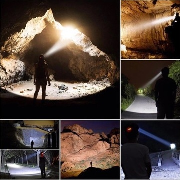 СВЕТОДИОДНАЯ ФАРА ZOOM CREE XML T6 ПИТАНИЕ ФАРЫ АККУМУЛЯТОР + ЗАРЯДНОЕ УСТРОЙСТВО