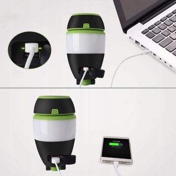 Туристический светильник для палатки и кемпинга LED 4в1 USB 10Вт